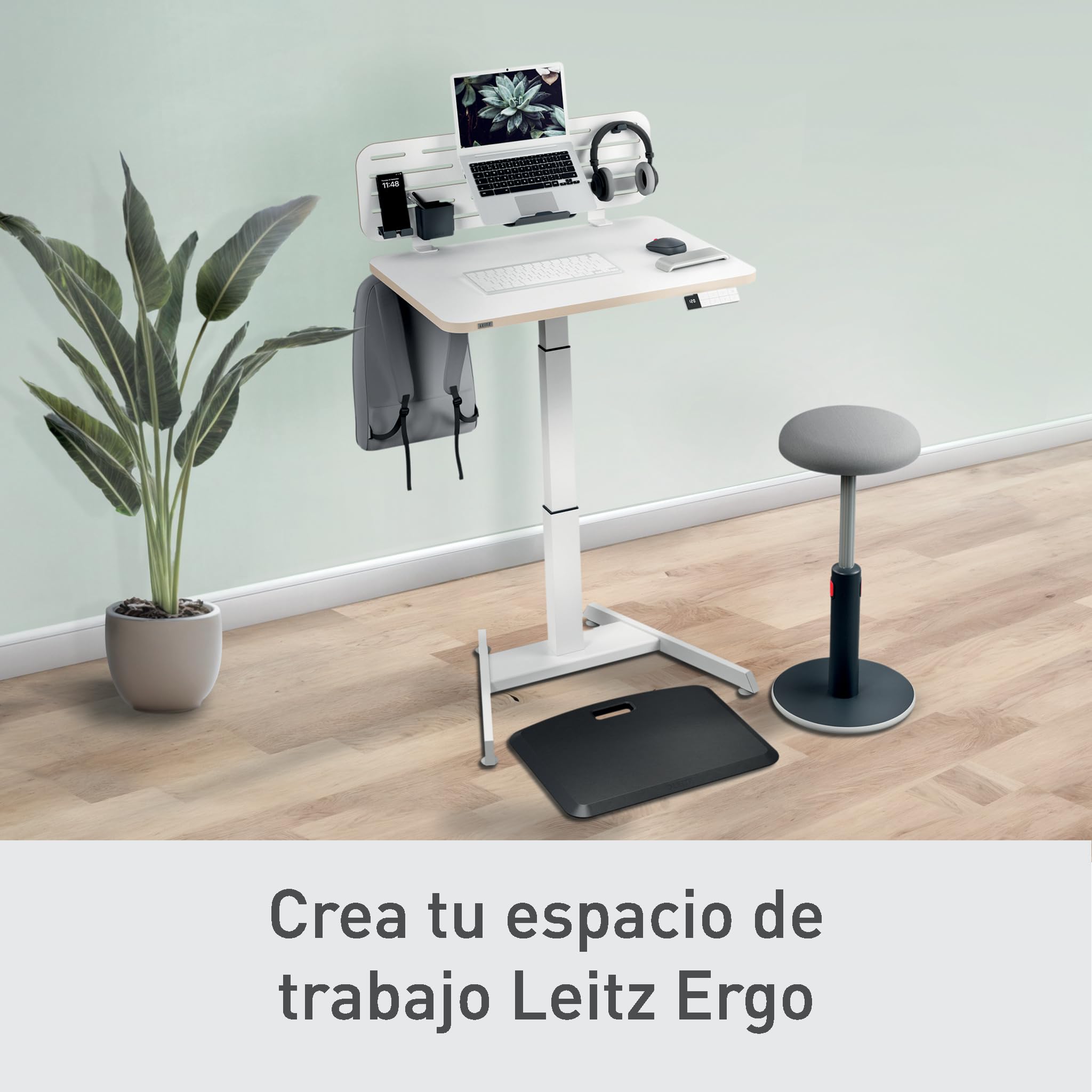 Bolsa De Trabajo Plegable Leitz Con Tapa - Organizador De Oficina, 3 Compartimentos, Gris Terciopelo