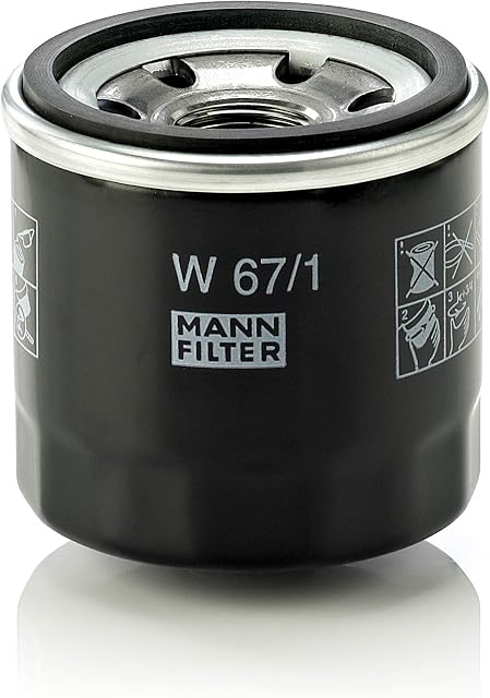 Original MANN-FILTER Oil filter W 67/1  For Passenger Cars and Utility Vehicles