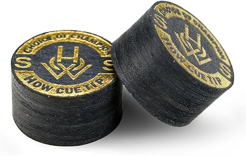 Miniatura 10 de KONLLEN Puntas de billar SMH de 0.551in, 9 capas de punta de palo de piel, accesorios de billar duraderos