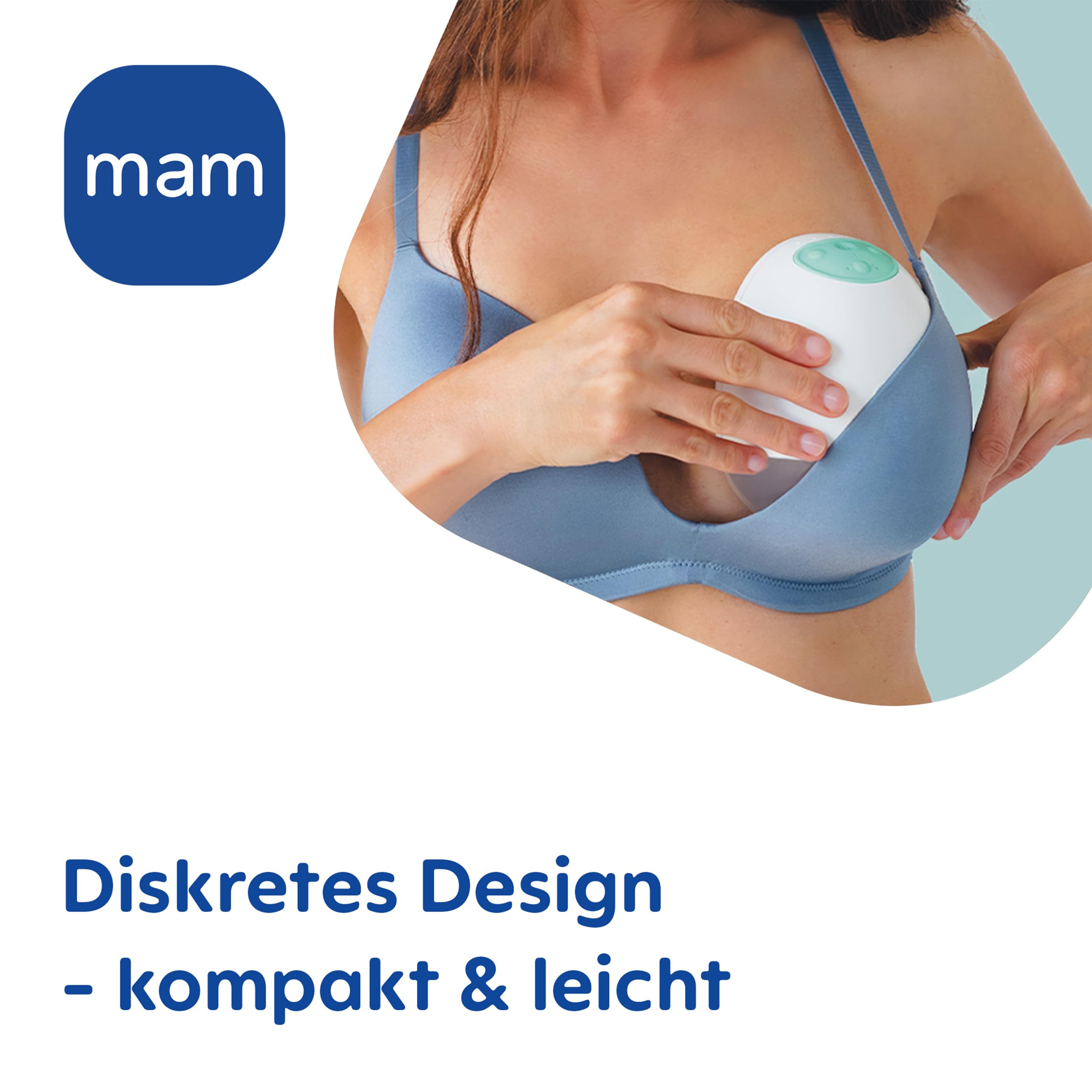 MAM Move Milchpumpe | 50-Jahre MAM Jubiläum Set inkl. kostenlosem Travel Case | Handsfree ohne Schläuche oder Kabel | schlankes Design passt in jeden BH | 3 Modi für diskretes und effizientes Abpumpen - 4