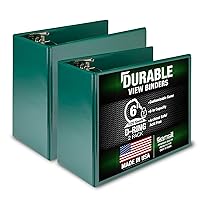 Vista 29 de Samsill Carpeta duradera de 3 anillos de 1 pulgada, fabricada en Estados Unidos, carpeta de anillos en D, cubierta transparente personalizable