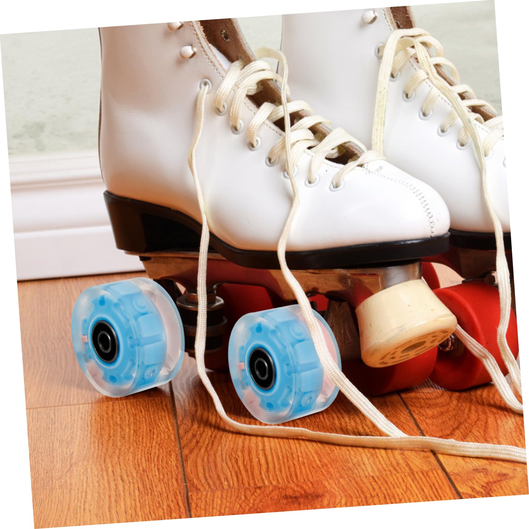 Patines De Brillo Rueda De Skate Ruedas De Patinaje sobre Ruedas Accesorios para Patines Ruedas De Patinaje Intermitentes Ruedas De Patines Aire Caucho