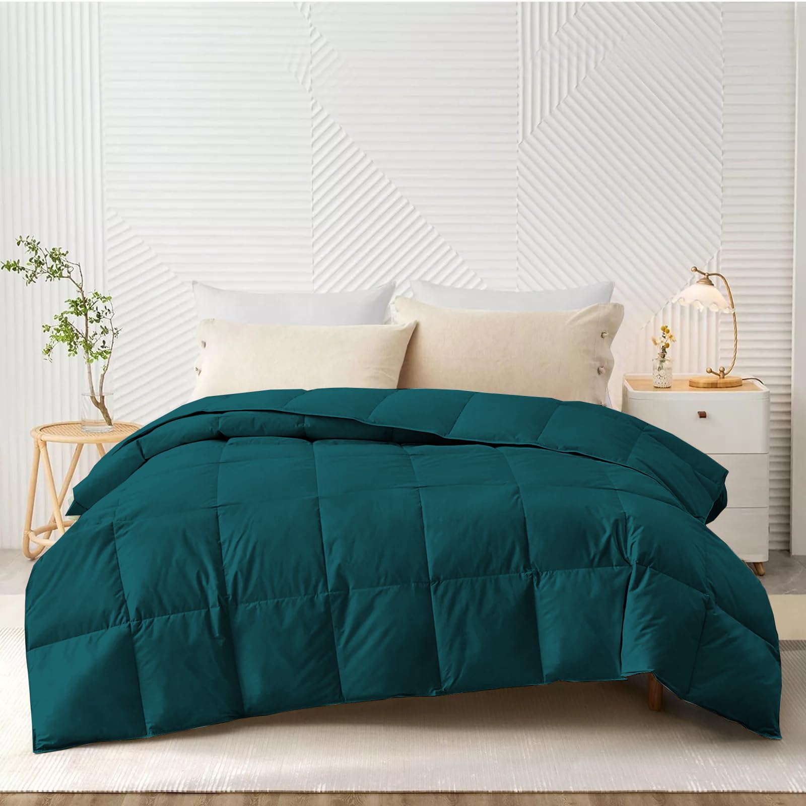 Hotel Collection All Season 120 GSM Ac Comforter/Ac Blanket/Ac Duvet King Size Bed Comforter (90" X 106" Inches) - King Size Bed Comforter - Teal Color-image-28
