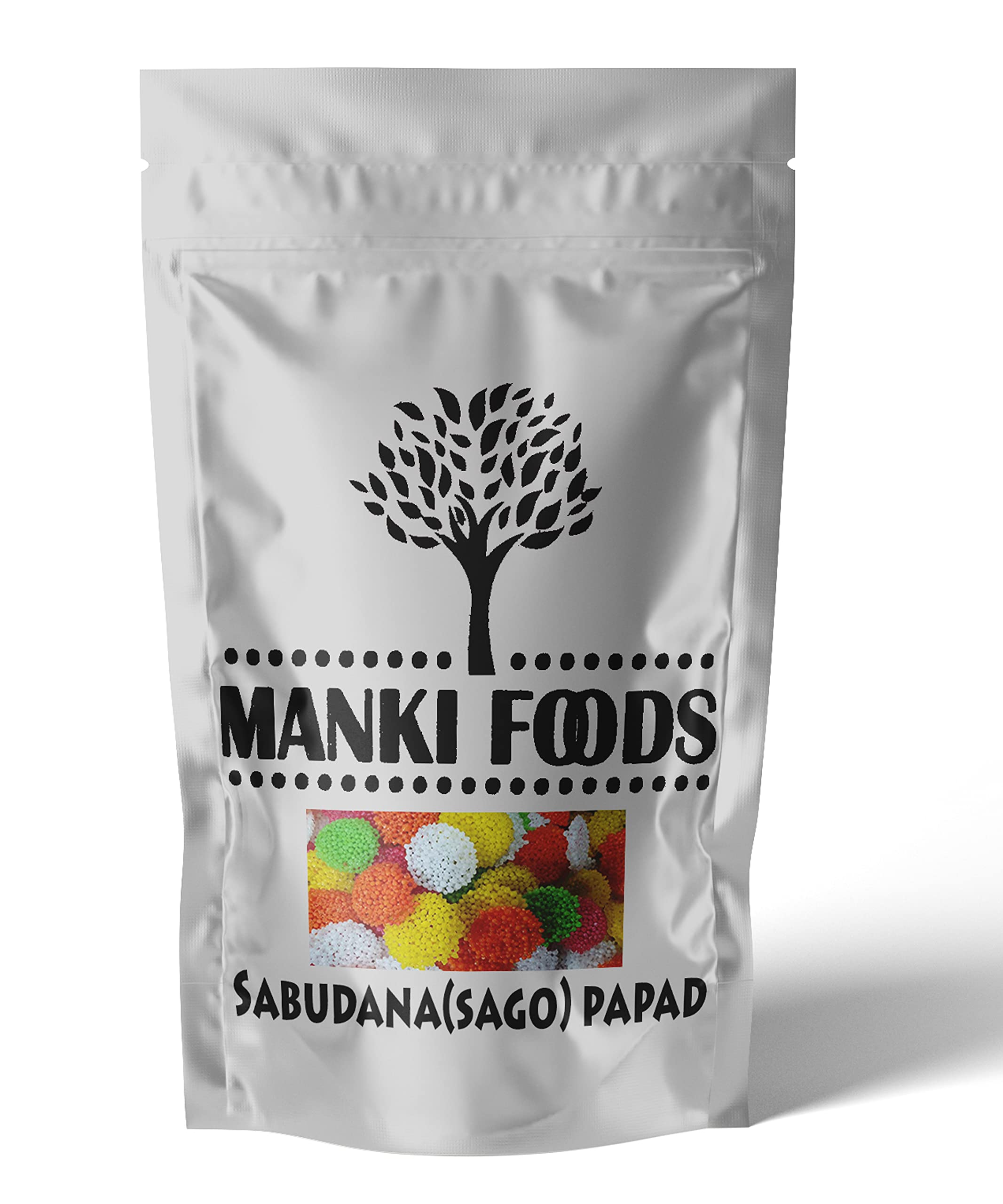 Maanki Colourful Sabudana Coins/Papad /100% Gluten Free Sago Papad Fryums 250g (B08VSJV254) Amazon Price History, Amazon Price Tracker