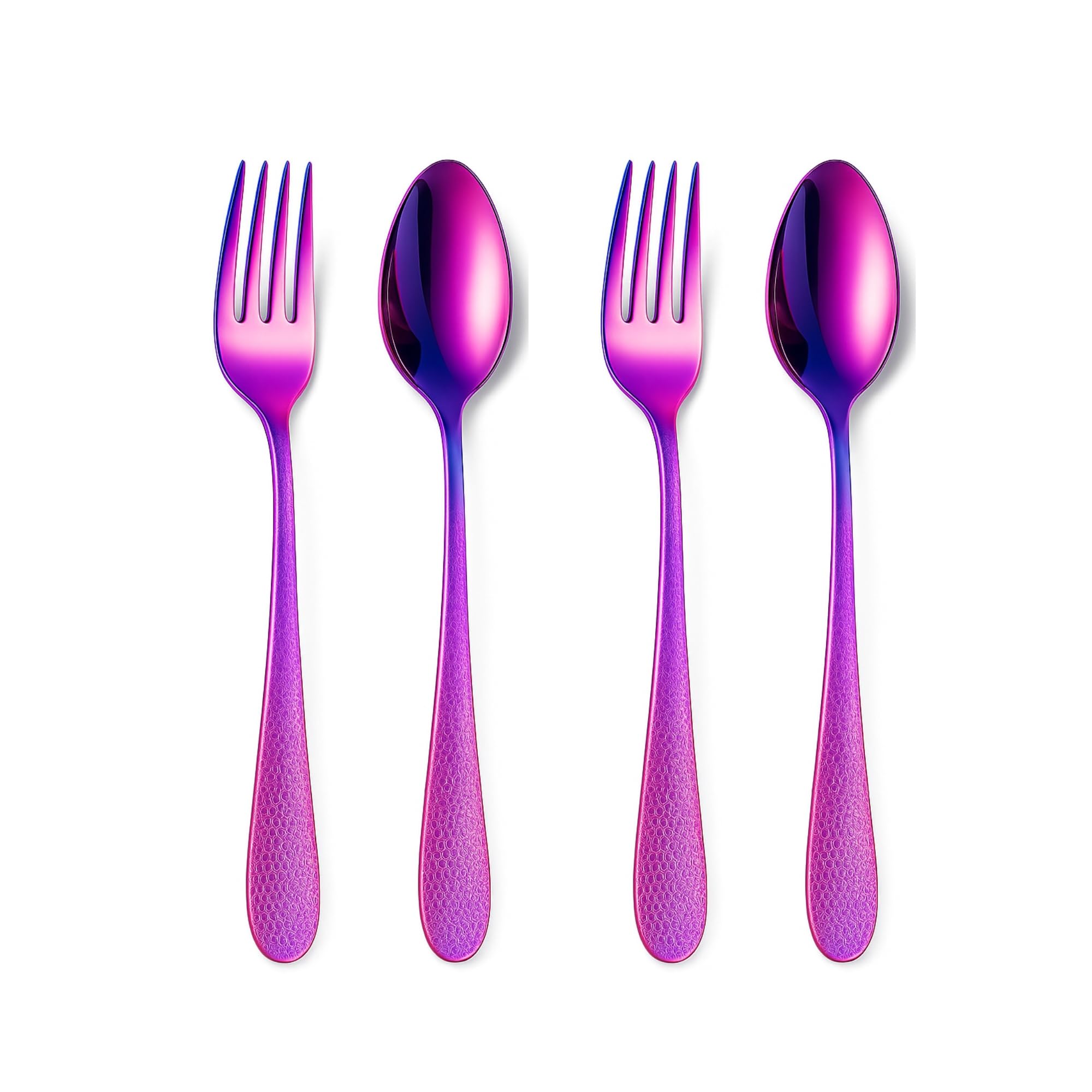 Korean Flatware Set - 4 Piece Stainless Steel -13