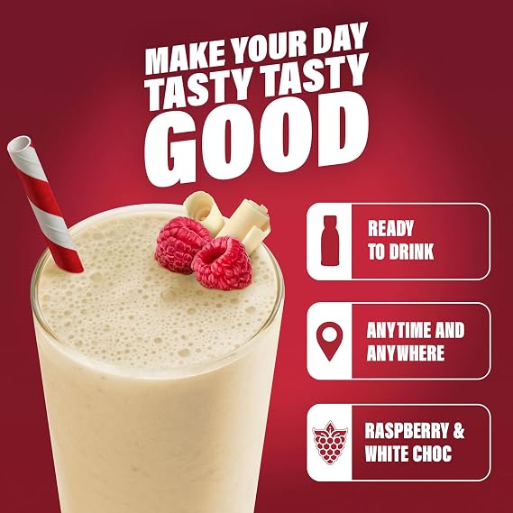 SlimFast • White Chocolate & Raspberry Meal Replacement Shake • 6 x 325 ml