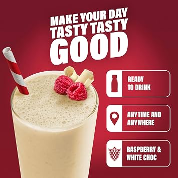 SlimFast • White Chocolate & Raspberry Meal Replacement Shake • 6 x 325 ml