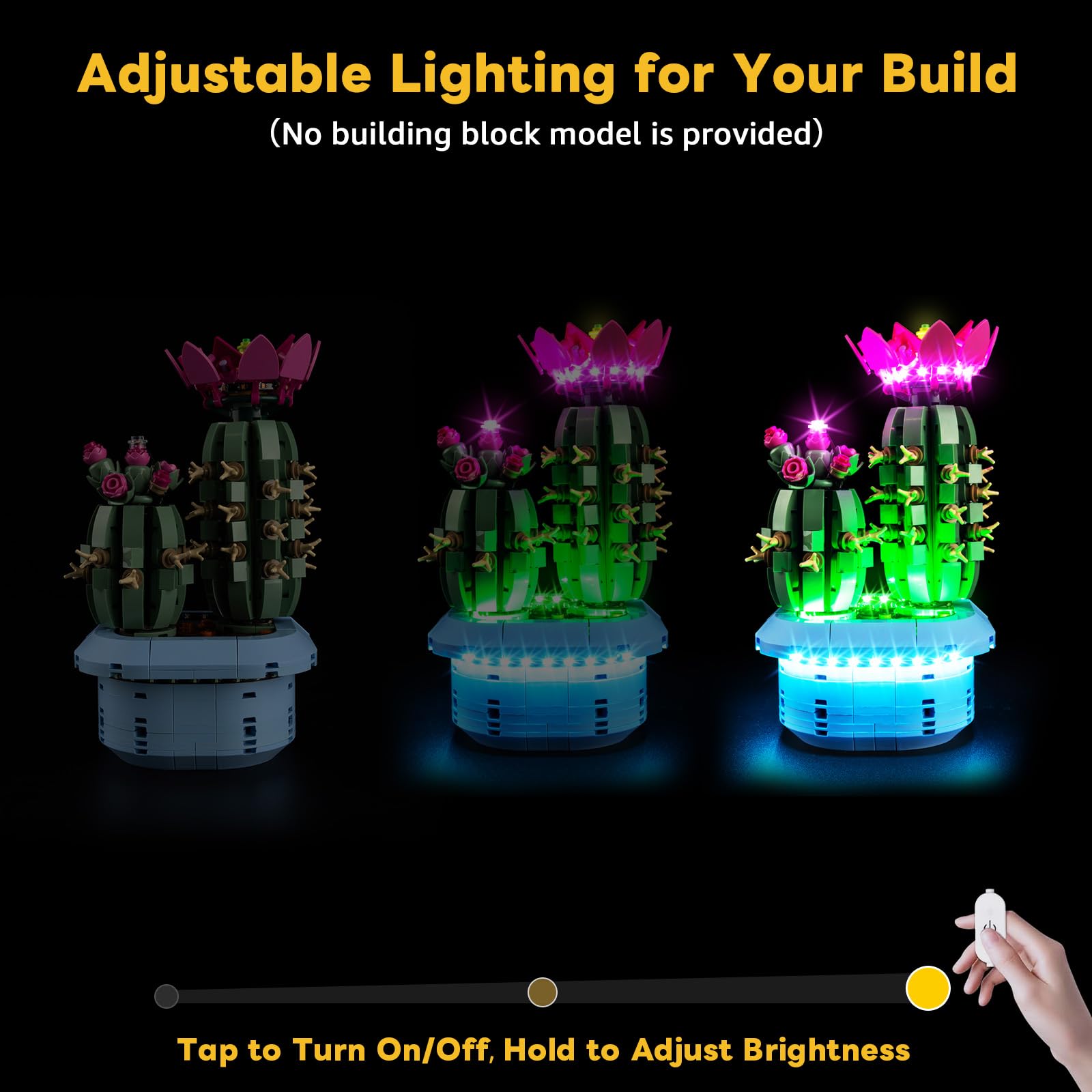Kyglaring LED Lighting Kit Compatible with Lego Botanicals Flowering Cactus 11509 Building Blocks - Image 3