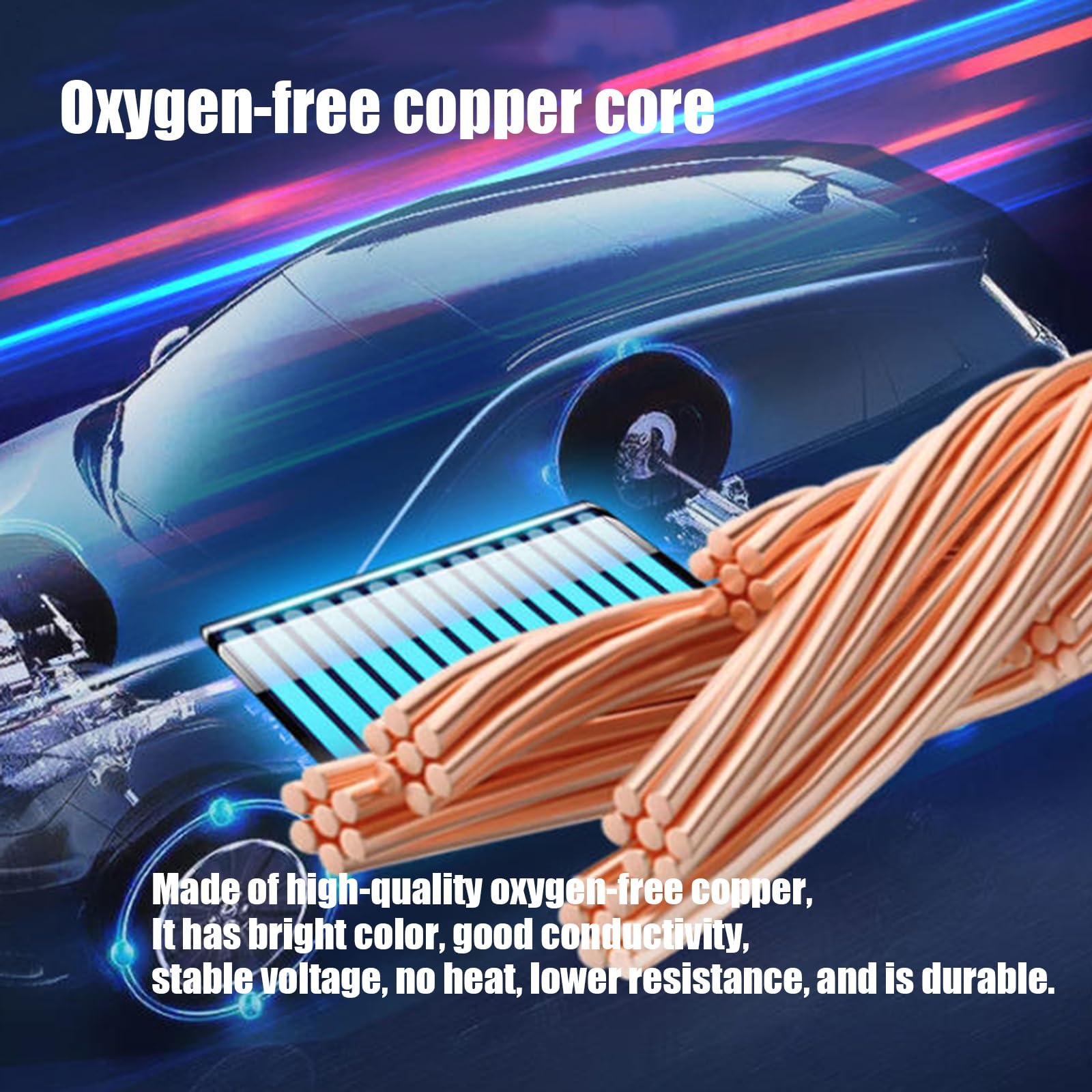 0,75–10,0 Mm² Cable Alta Tensión 1500V Para Energías Renovables — Conductor Cobre OFC, Chaqueta PE Resistente Al Aceite, -40–125°C, 6–18 AWG, 30/50/100 FT(50ft,1.5mm²)