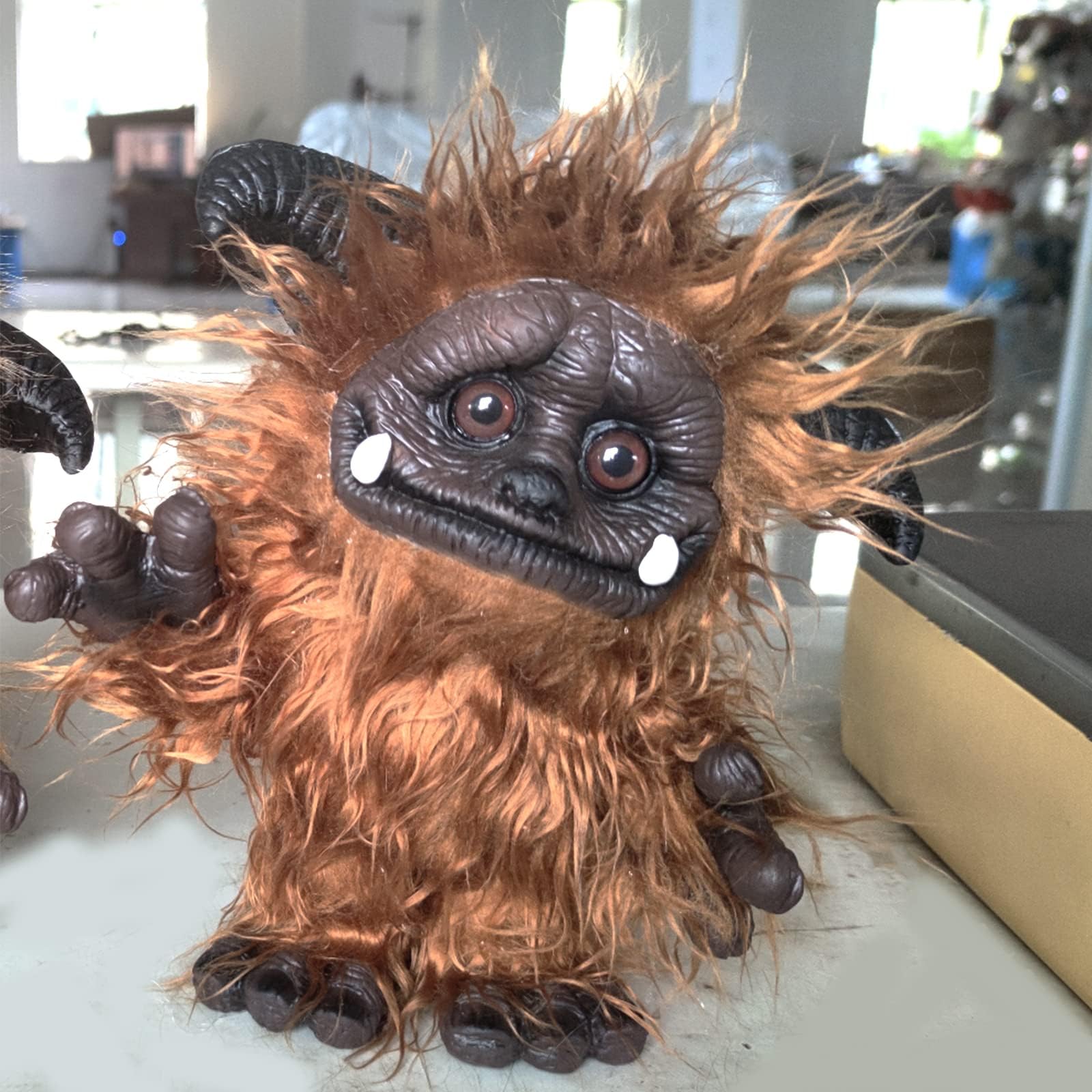 Creative Animal Labyrinths Plush, Monstrosity Cute Art Creature Friend Gift, Suitable for Room Decoration, Eternal Story Maze Creature Doll, Worm (Little Ludo)