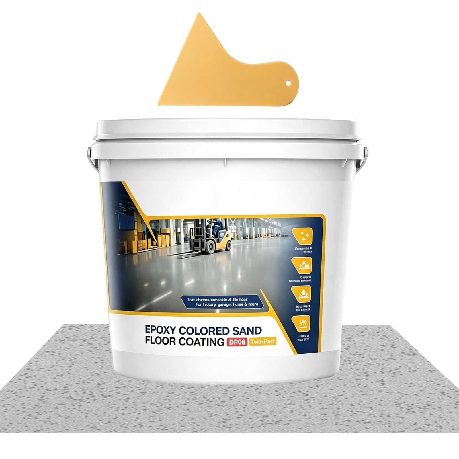 Kit Recubrimiento Epoxi Suelos Compuesto Antideslizante Alto Brillo E