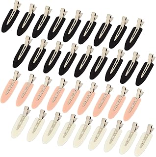 MADHOLLY 36 pieces No Bend Hair Clips, No Crease Hair Clips, Pin Curl Hair Clips for Makeup Hair Styling