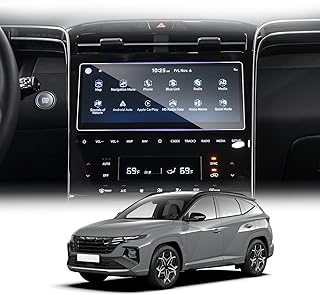 LUWU for 2022-2024 Hyundai Tucson Screen Protector 10.25 Inch 2023 Tucson NX4 Screen Protector Tempered Glass Anti-glare Center Touchscreen 2023 Tucson SE/SEL/XRT/N Line/Limited Touchscreen Protective Film 2022 2023 2024 Hyundai Tucson Accessories (10.25-inch center touchscreen)