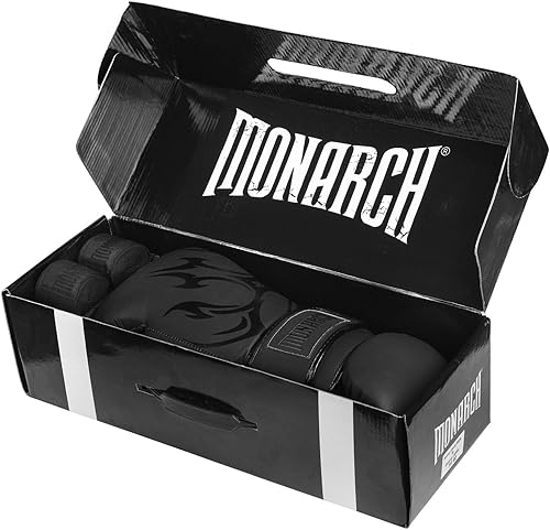 Miniatura 6 de Guantes de boxeo de cuero genuino para hombres y mujeres  Entrenamiento profesional, Muay Thai, MMA y juego de sparring con envolturas de mano y