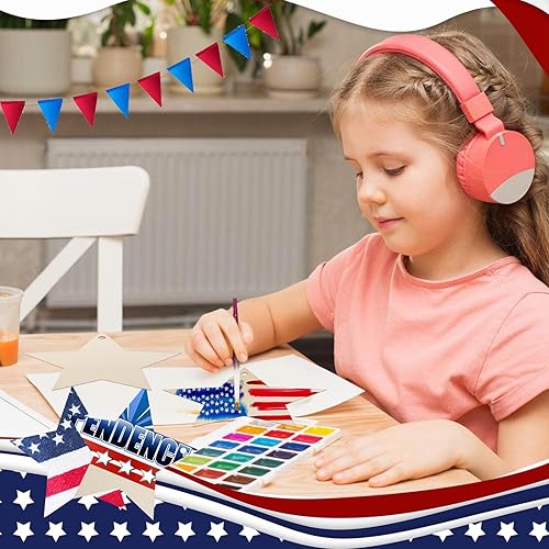 Miniatura 101 de Paquete de 50 rebanadas de madera pintables en blanco para colgar en forma de corazón natural para niños, manualidades, manualidades H-50 corazones