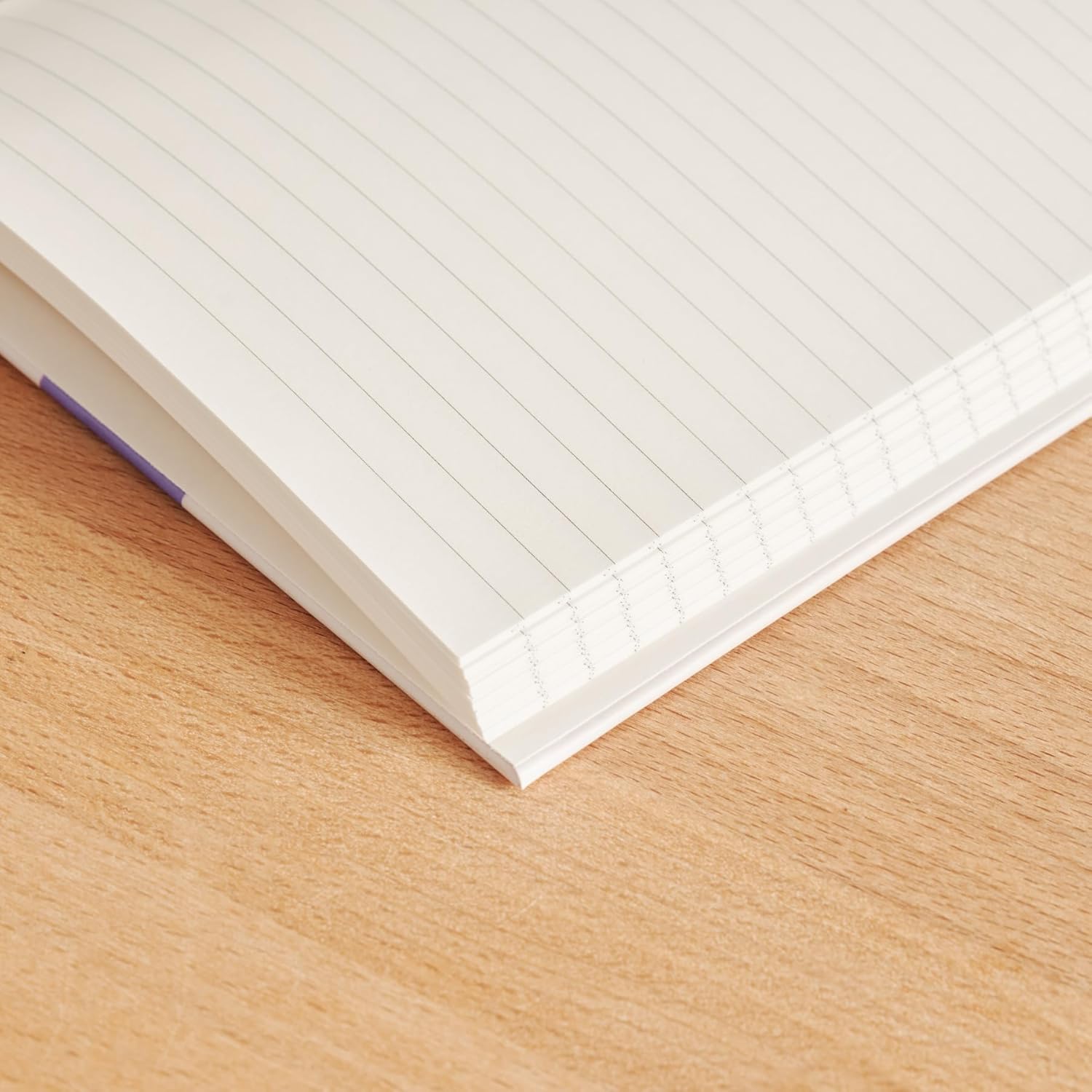 Papier Joy Notebook - Beige Hardback Journal | Lined Pages | Good for Notes, Thoughts & Writing | Study & Office Organizer, Project List, Commonplace Book & Bookmark | Beautiful Gift