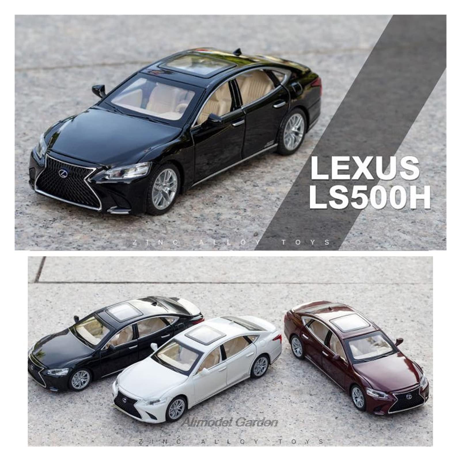 Lexus LS500h ミニカー Amazon.com: MING ZHEN Toy car Model 1:32 for Lexus LS500H