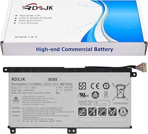 AA-PBUN3AB AA-PBUN3QB - Batería para tableta Samsung Notebook 5 NP300E5K NP530E5M NP550XTA NP730QAA NP740U3L NP740U5L NP740U5M NP740U3M NP800G5M