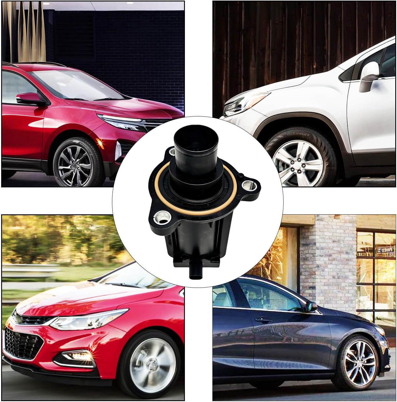 Turbocharger Bypass Valve Solenoid 55499323 12653327 Compatible with Chevrolet Malibu 2016-2023 Cruze 2016-2019 Equinox 2018-2022 Trax 2021-2022 GMC Terrain 2018-2022 Turbo Solenoid Valve