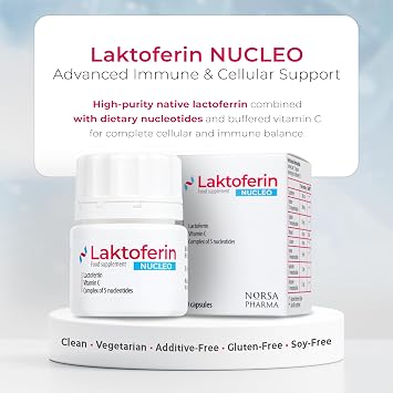 Laktoferin NUCLEO (30 Capsules) | Gluten Free Lactoferrin Supplements