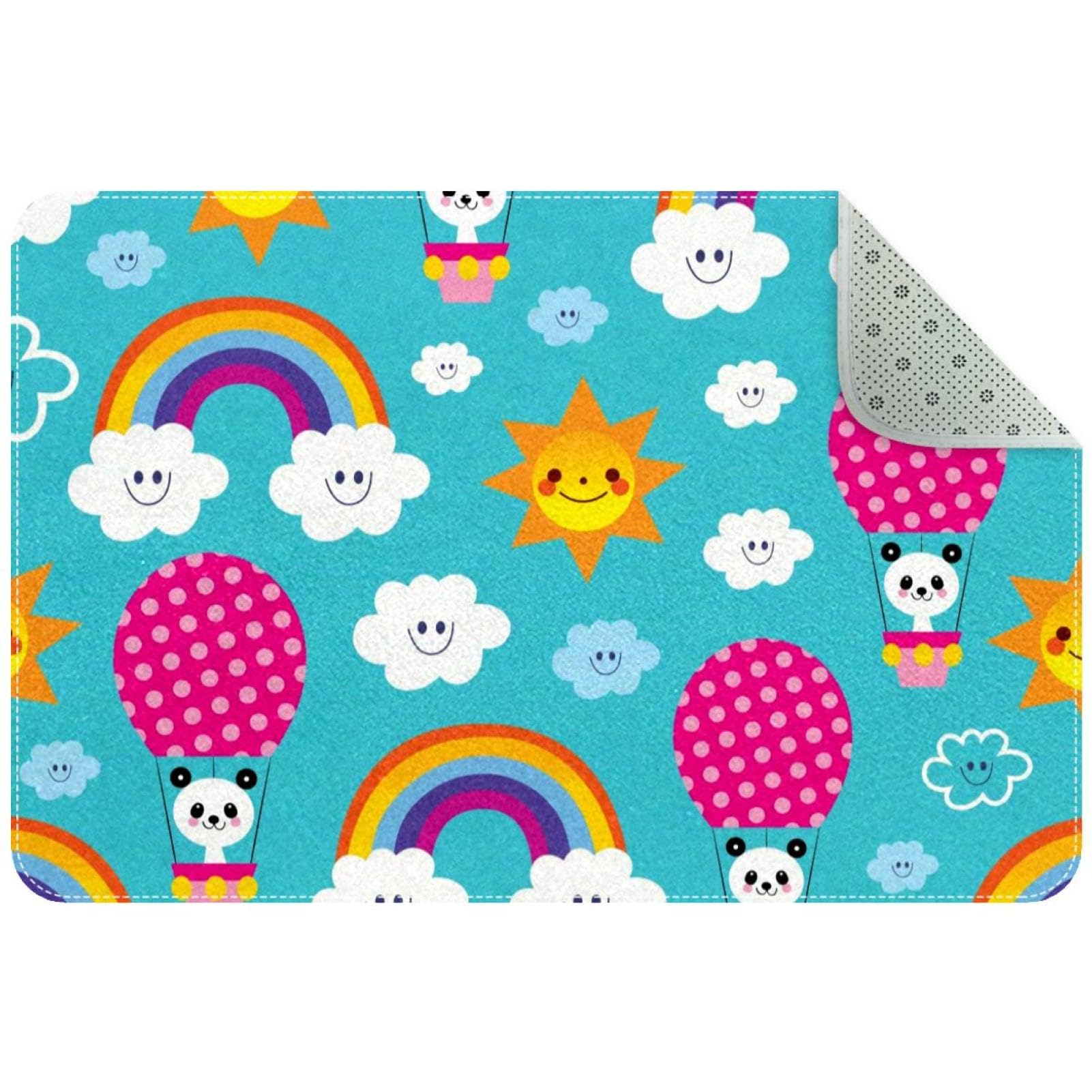 Paillasson extérieur antidérapant 80x50 tapis entrée panda rectangulaire