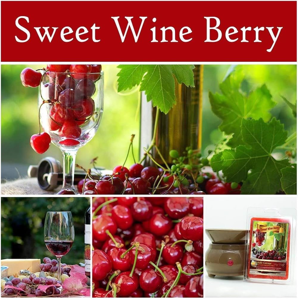 The Candle Cottage WM201 Large Wax Melts, 5 Oz (Sweet Wine Berry) Home & Kitchen