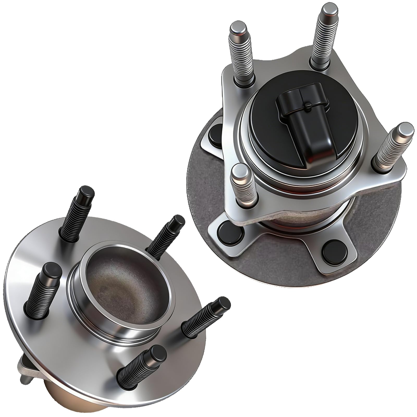 Photo 1 of Pair 512285 Rear Wheel Bearing Hub Assembly Compatible with 2004-2012 Chevy Cobalt HHR Malibu, Pontiac G6 2005-2010, Saturn Aura 2007-2009 w ABS