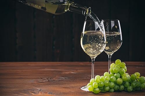 Miniatura 4 de Juego de 4 copas de vino europeas multiusos  Borde transparente  100% cristalino sin plomo  15.5 onzas líquidas  Un favorito de los restaurantes