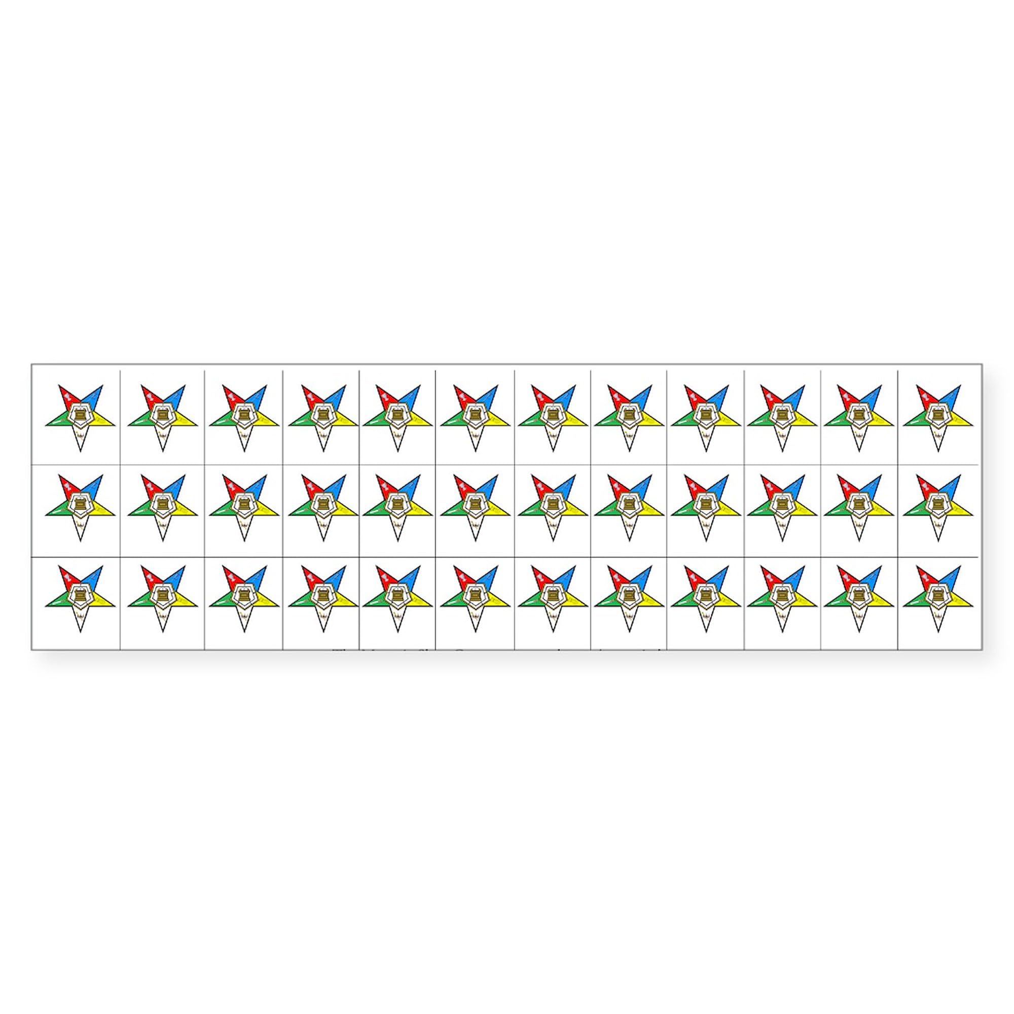 CafePress OES Cut Up Stickers for Envelopes Or Whatever. 10"x3" Rectangle Vinyl Bumper Sticker Car Decal