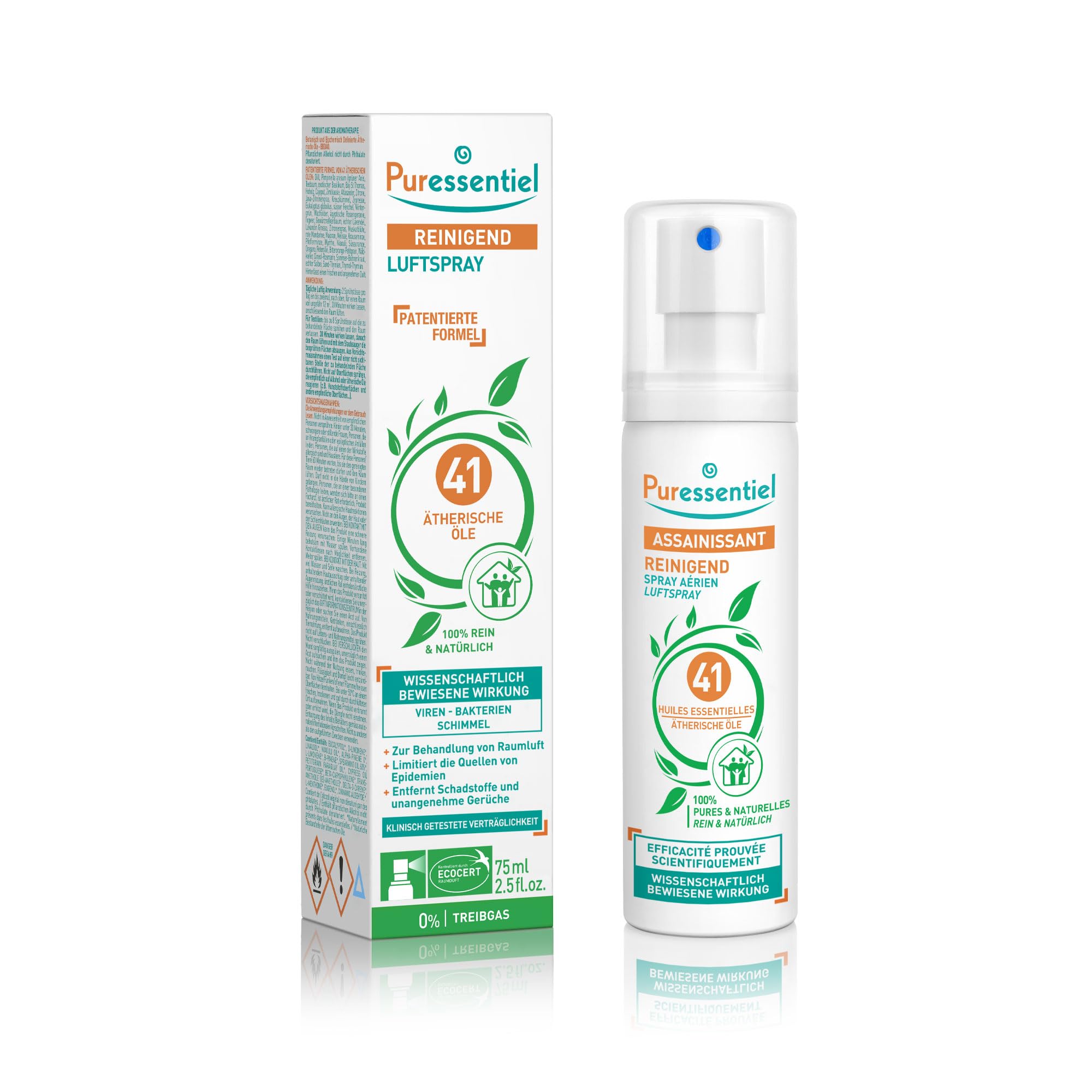 Puressentiel Purifying Air Spray 75ml - 2 Pack