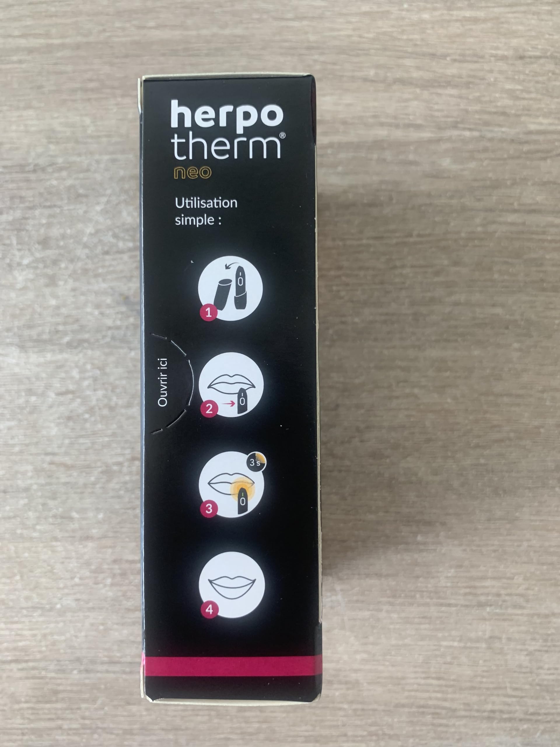Stylo chauffant | Agit par la chaleur concentrée | Traitement local des symptômes de l'herpès labial | Accélère la guérison | 1x Stylo chauffant