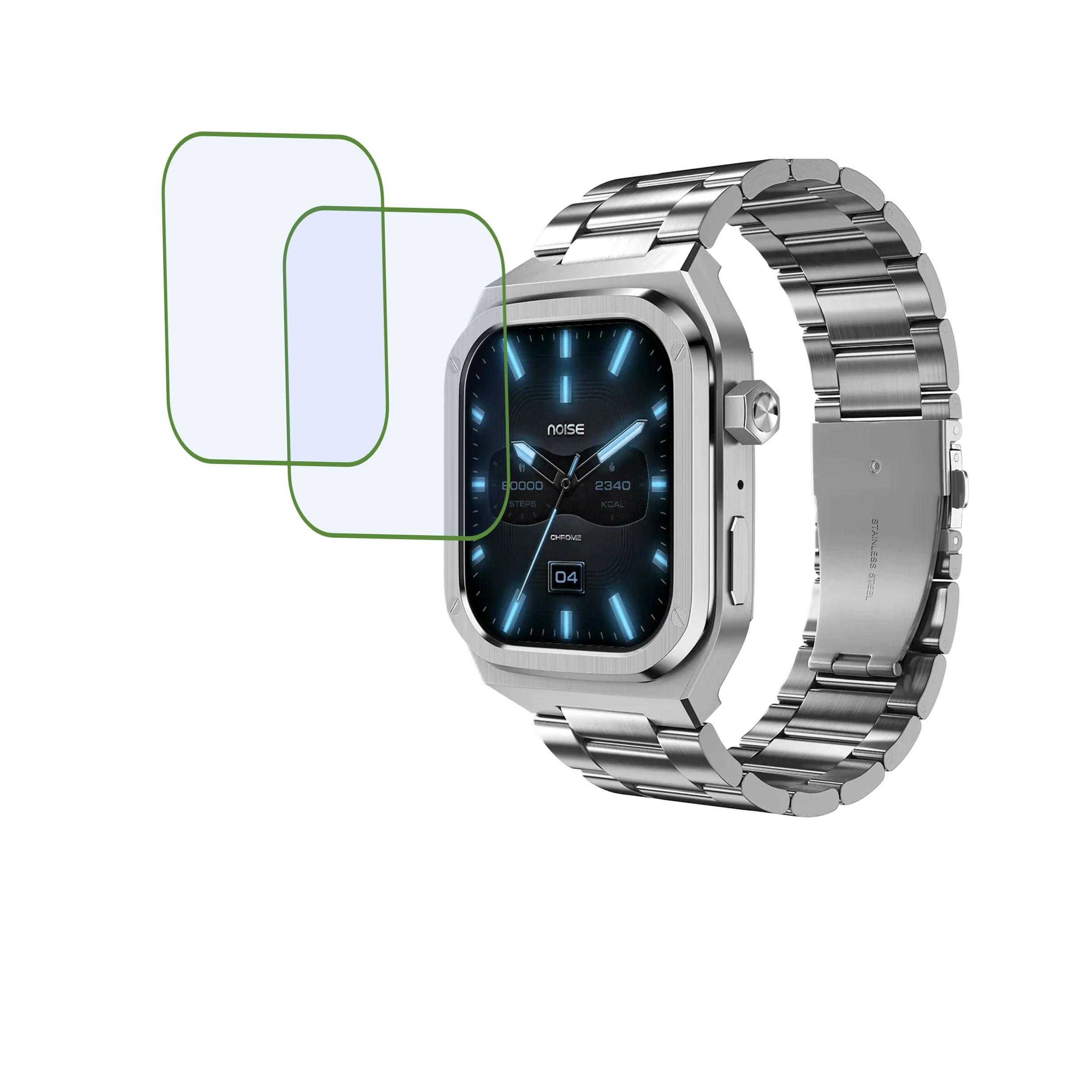 DVTECH® Noise Colorfit Chrome Luxury AMOLED Compatible Smartwatch Screen Protector Protective Ultra Clear Unbreakable (Flexible Screen Protector) (Pack of 02) (B0CTFBS4G1) Amazon Price History, Amazon Price Tracker