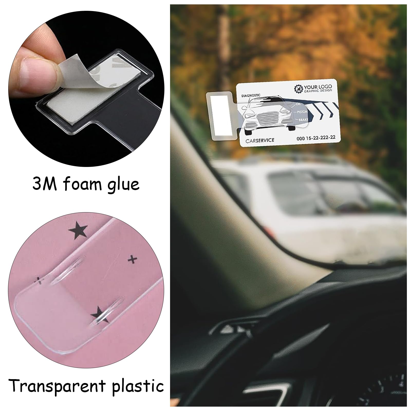 Clip De Ticket De Pare-Brise, 10 Pièces Porte Document Voiture, Support