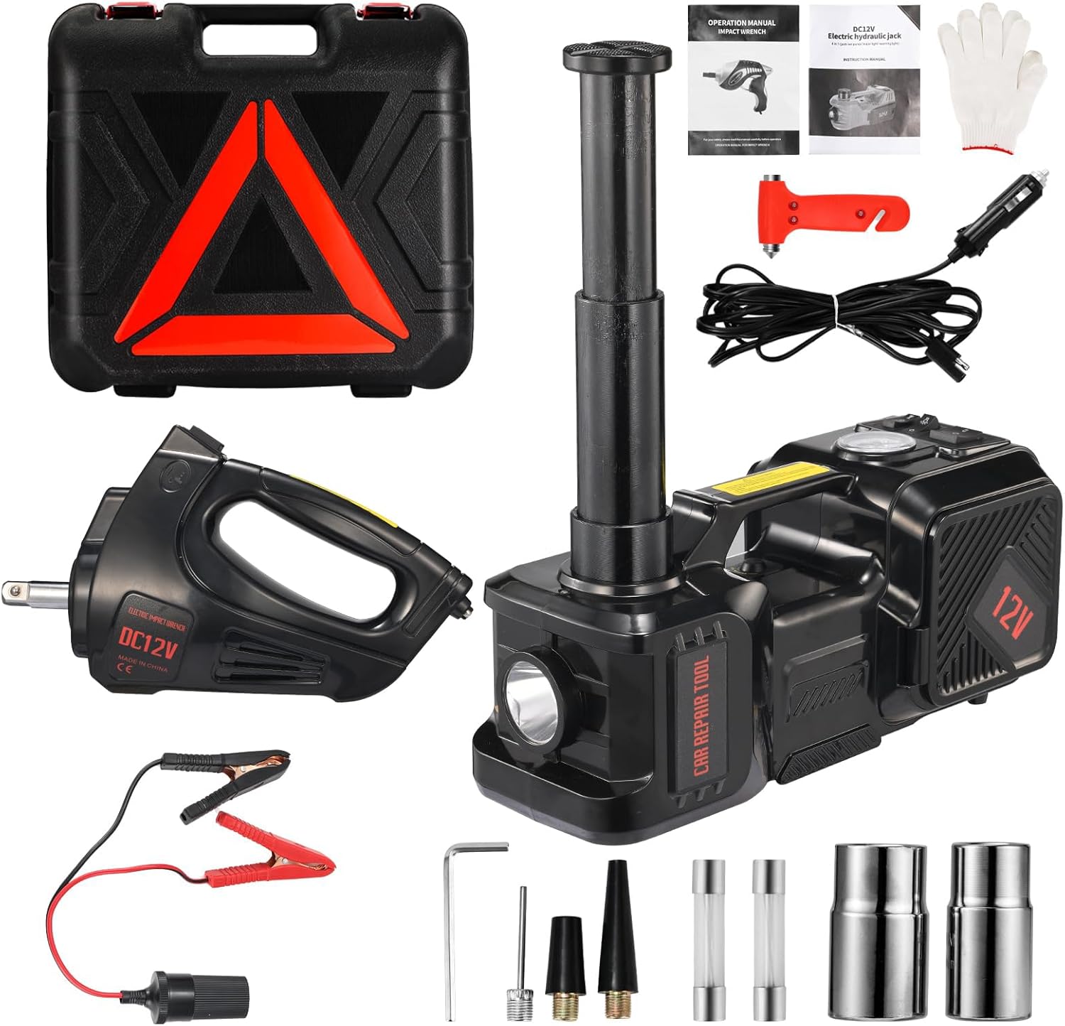 Electric Car Jack kit 5 Ton 12V Electric Floor Jack Lift for Vehicle