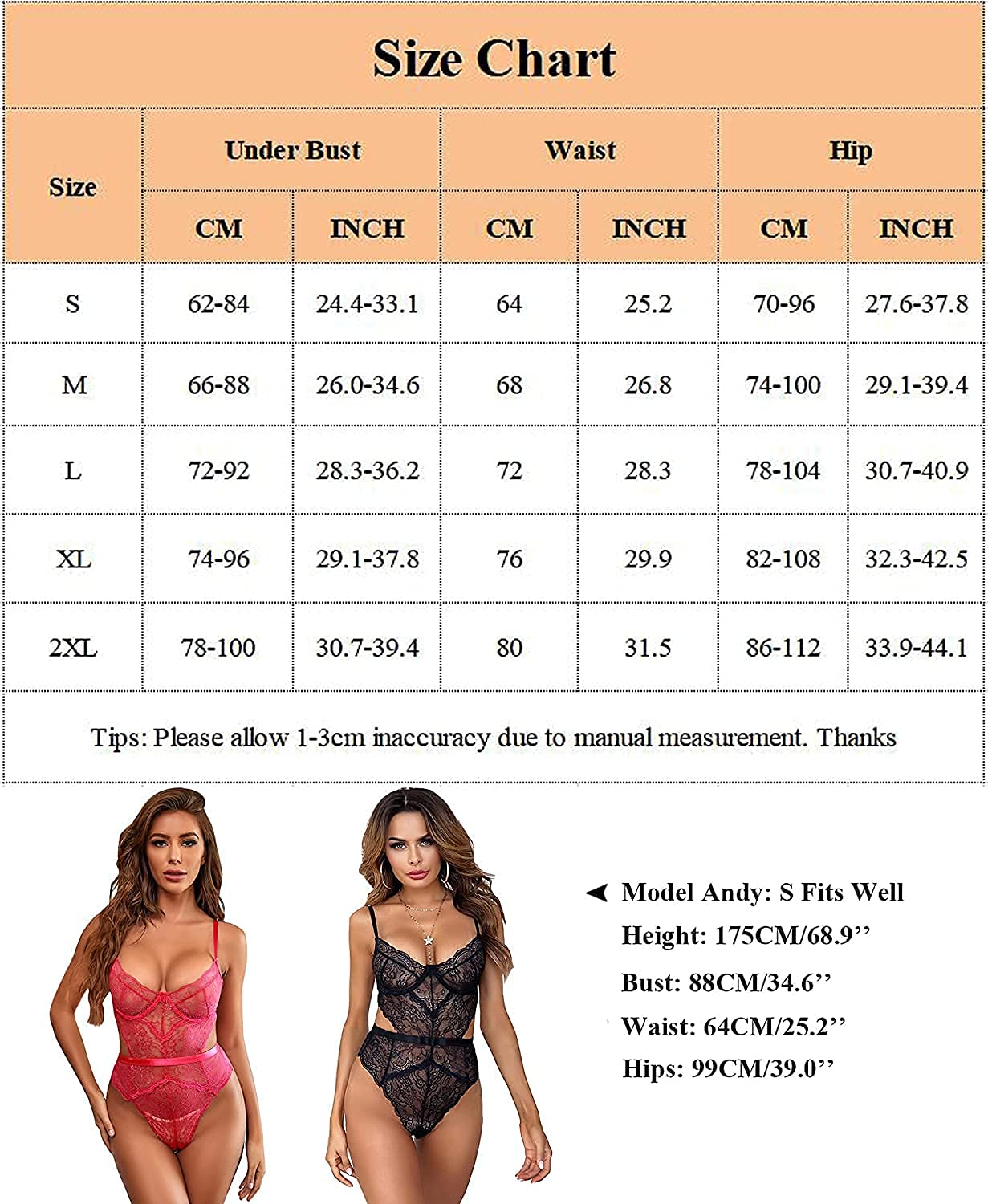 EVELIFE Body Mujer Sexy Lenceria Encaje Transparente Teddy Lingerie rofundo V Ropa Interior Ropa de Dormir — view 4