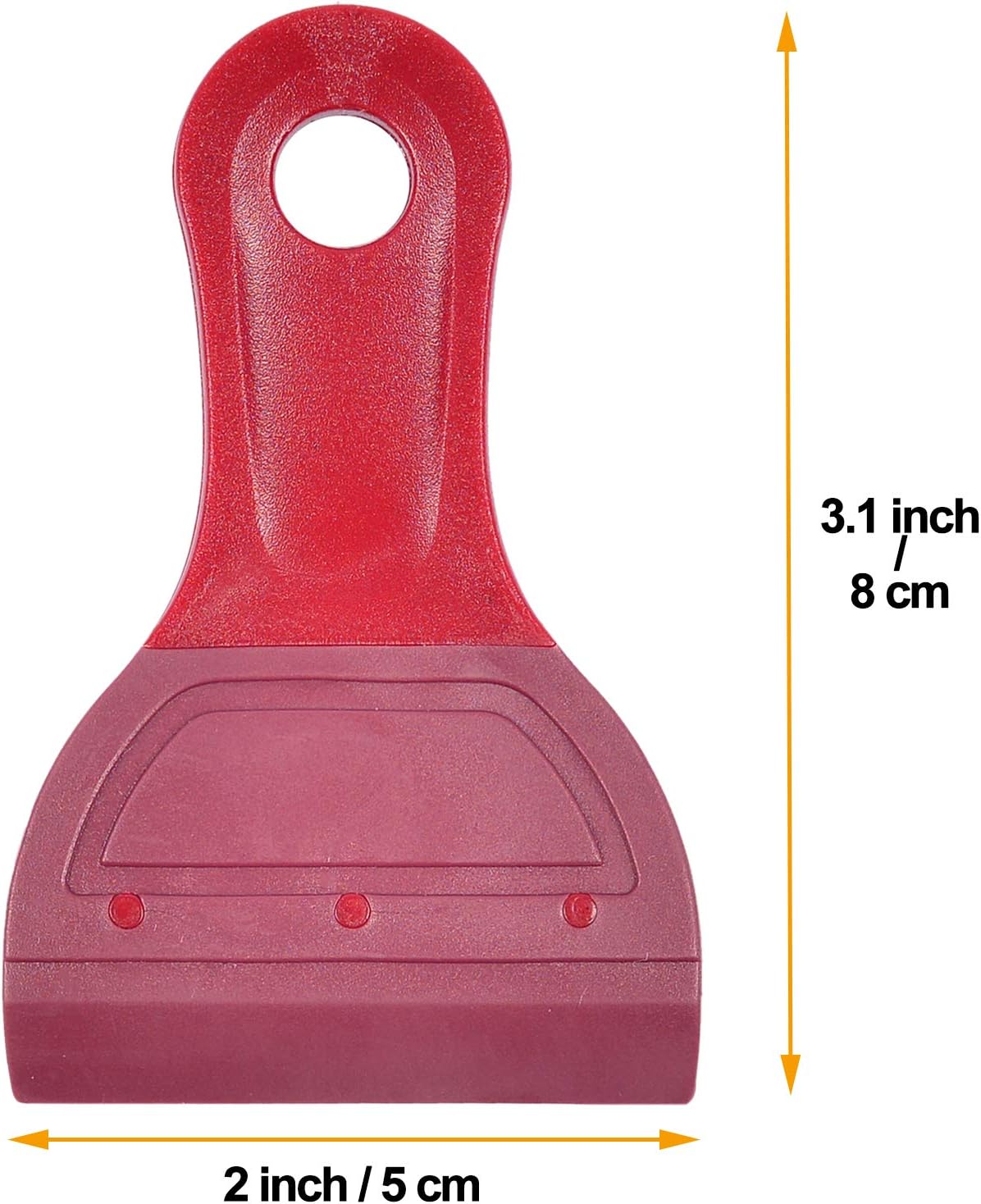 Extra Small Squeegee Soft Rubber Blade 2 Inch Mini Size for Screen Printing, Chalk Paste or Ink, Self-Adhesive Vinyl, Desktop Screen Cleaning, Pack of 2