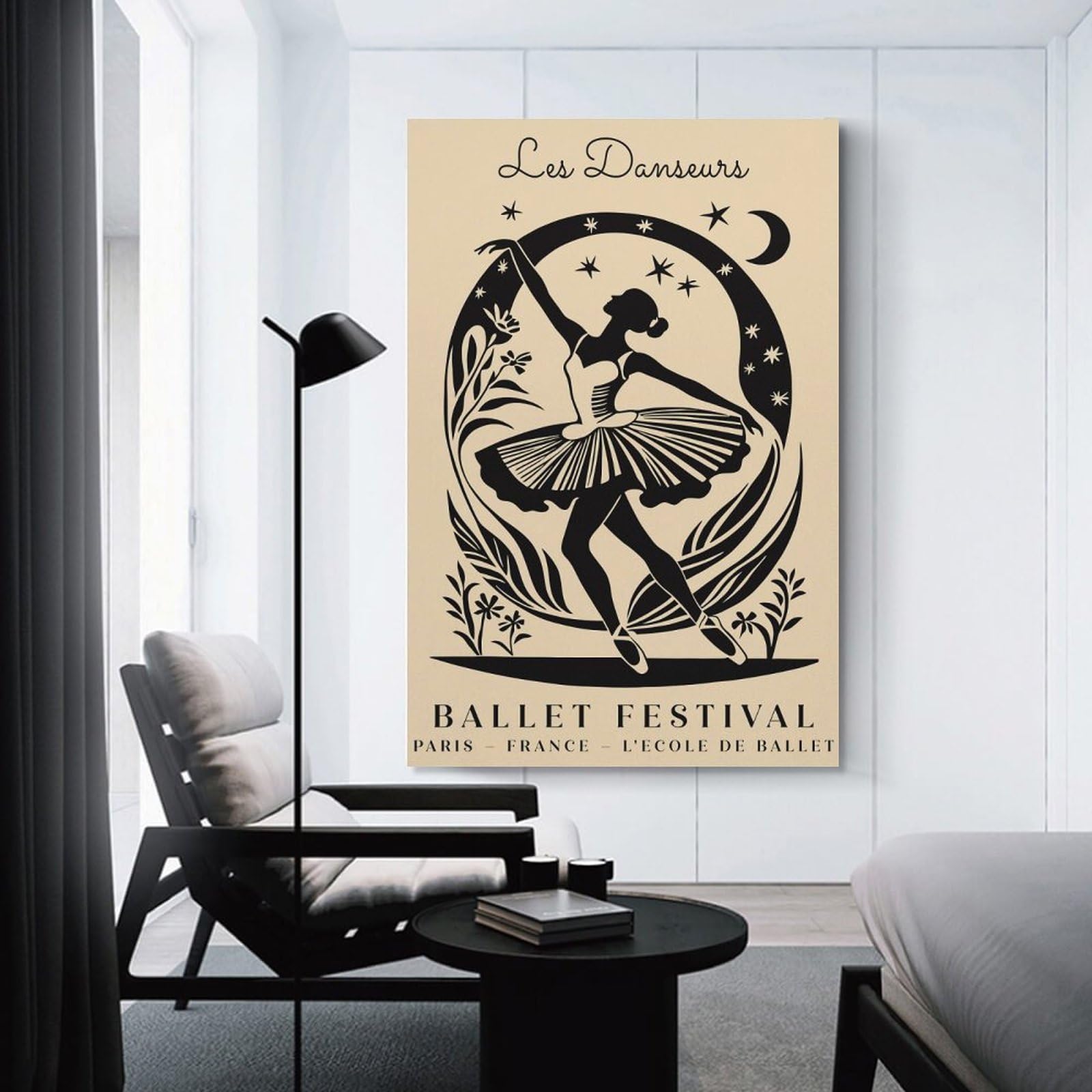 Junmoney Les Danseurs Ballet Festival Wall Art Print, 16x24inch(40x60cm), for Lounge Decor, Bedroom Walls Or Flats, Decorative Artwork for Empty Walls