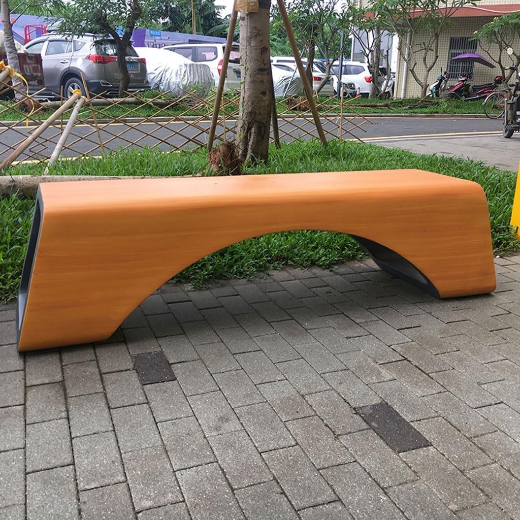 Patio Benches for Outdoors Fiberglass Park ChairOutdoor Public BenchesSimple Customized SeatsForeign TradeLeisure Chair Garden Benches for Outdoors