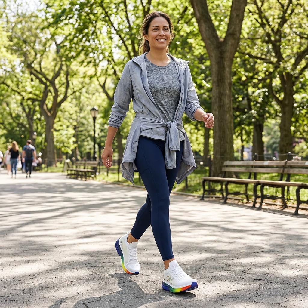 G-DEFY MATeeM Women’s Cross Trainer Shoe | Heel Support | VersoShock Technology for Pain Associated with Prolonged Standing or Walking | Arch Support | Diabetic Shoes | Wide Shoes | Free Orthotic