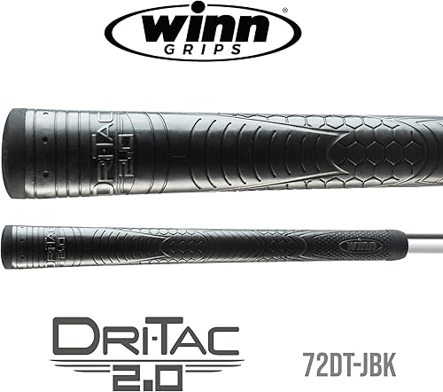 Miniatura 2 de WINN DRI-TAC 2.0 - Agarre de golf de gran tamaño, sensación pegajosa, absorbe la humedad, absorción de impactos, tecnología AVS para un rendimiento