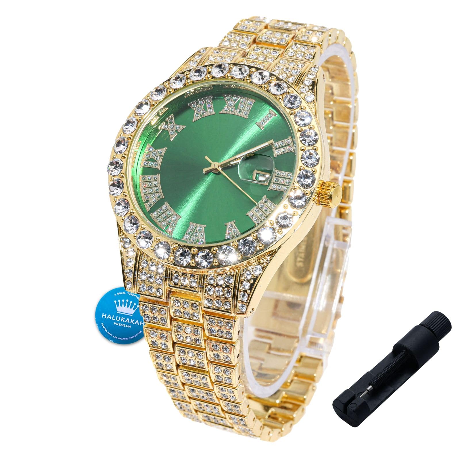 Halukakah Watch for Kids - 42MM Blue/Green/Red Dial - 8" Length