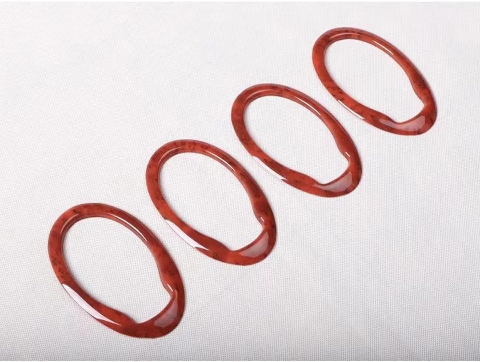 4pcs set Car LHD RHD Interior Door Handle Decoration Ring Trim Auto Moldings For Nissan Sunny 2011-2016(Agate Color)