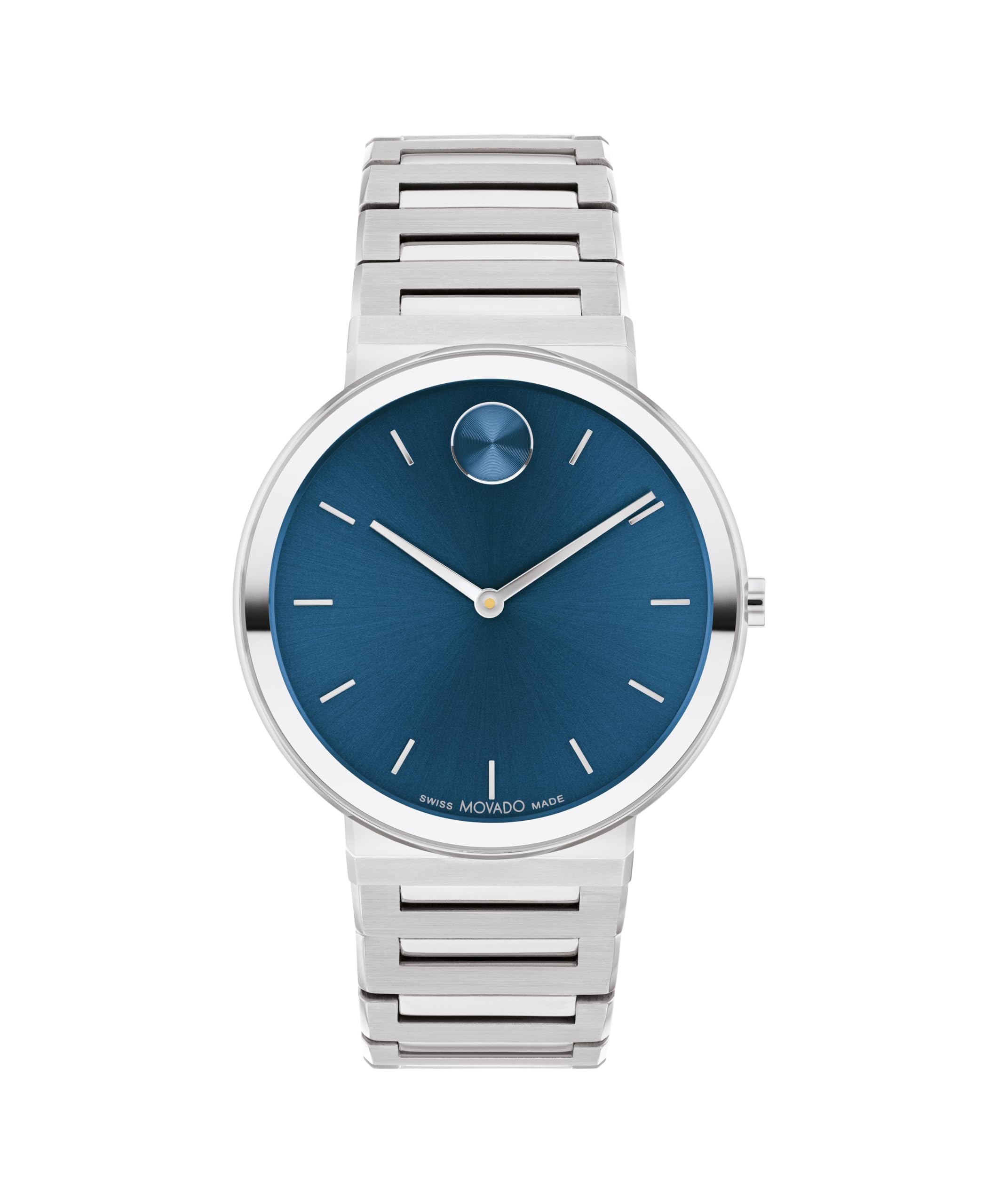 MovadoBold Horizon Ultra Thin Watch for Men and Women - Swiss Made - Water Resistant 3ATM/30 Meters - Sleek and Slim Premium Luxury Wristwatch for Everyone - 40mm