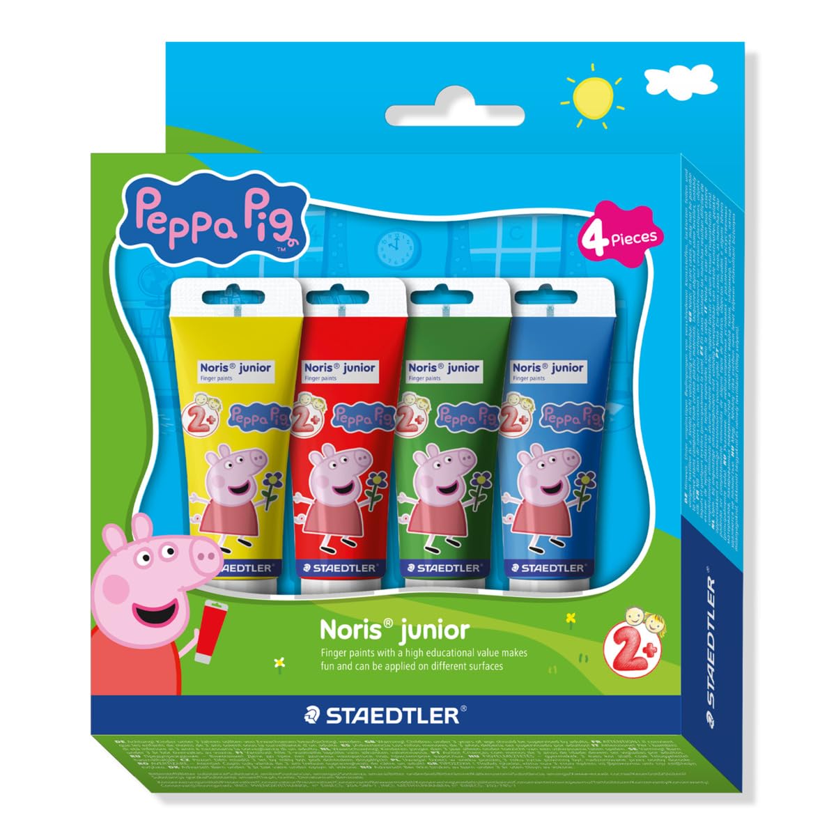 Staedtler Peppa Pig Finger Paints Assorted 4 Pack