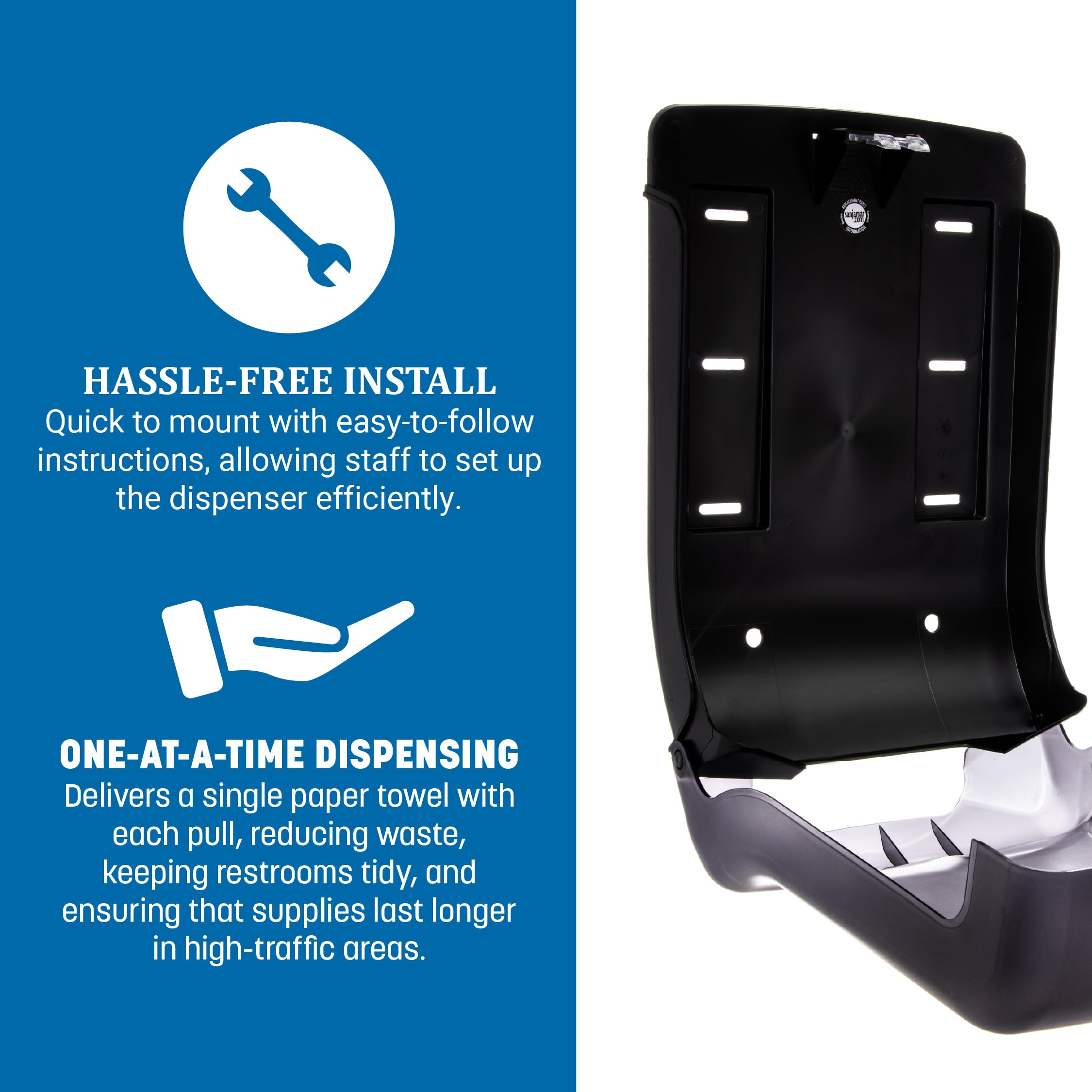 San Jamar Oceans Paper Towel Dispenser, Large Capacity Ultrafold