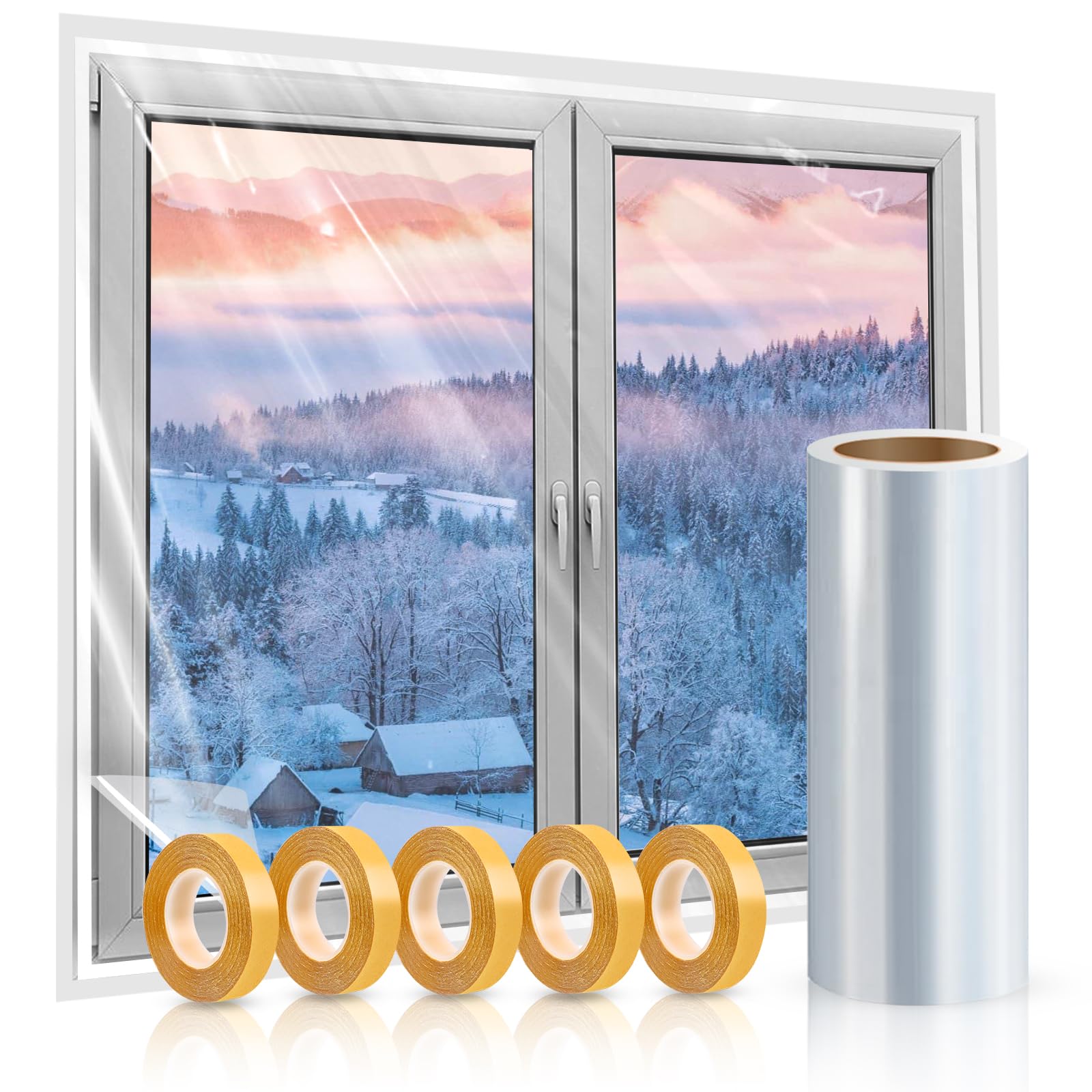 Duck Brand Shrink Film Duck Brand - Covers 15 Windows, Draft Protection ...