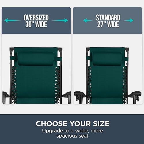 Miniatura 180 de Best Choice Products Silla reclinable plegable de gravedad cero para exteriores, de patio, para salón al aire libre, con toldo ajustable, Bandera