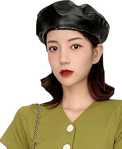 Amazon Co Jp ベレー帽 レディース帽子 秋冬 レザー帽子 無地 おしゃれ ベレー帽子 人気 おしゃれ お洒落 可愛い 韓国 シック シンプル 紐付き ブラウン ファッション
