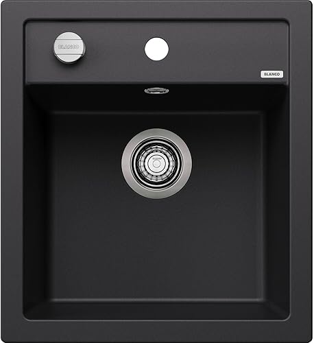 BLANCO 525869 DALAGO 45 - Fregadero de cocina, juvenil grande 11-13, negro
