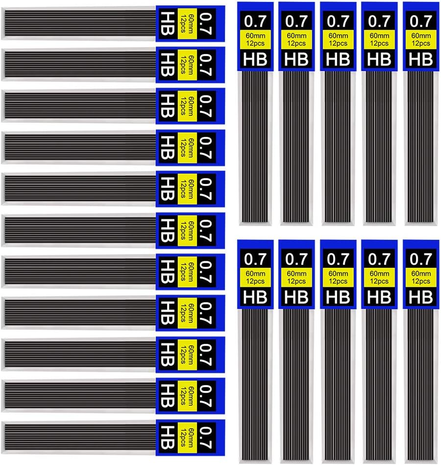 0.7 mm Pencil Refills,360 Pack Automatic Pencil Refill, Hi-Polymer Mechanical 0.7 Pencil Lead HB for Automatic & Mechanical Pencils